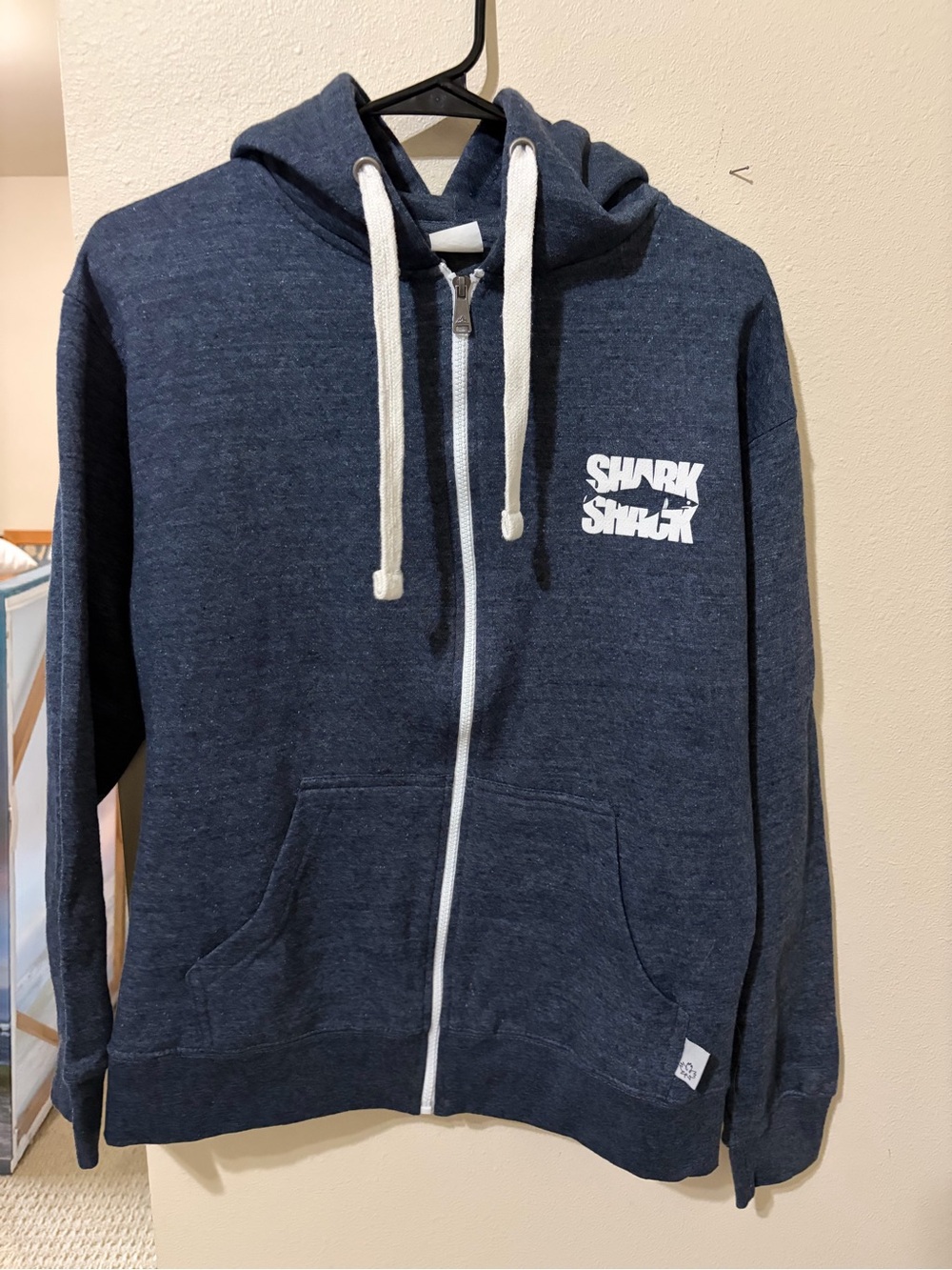 Shark Shack Navy Zip-Up Hoodie Sweatshirt for Men